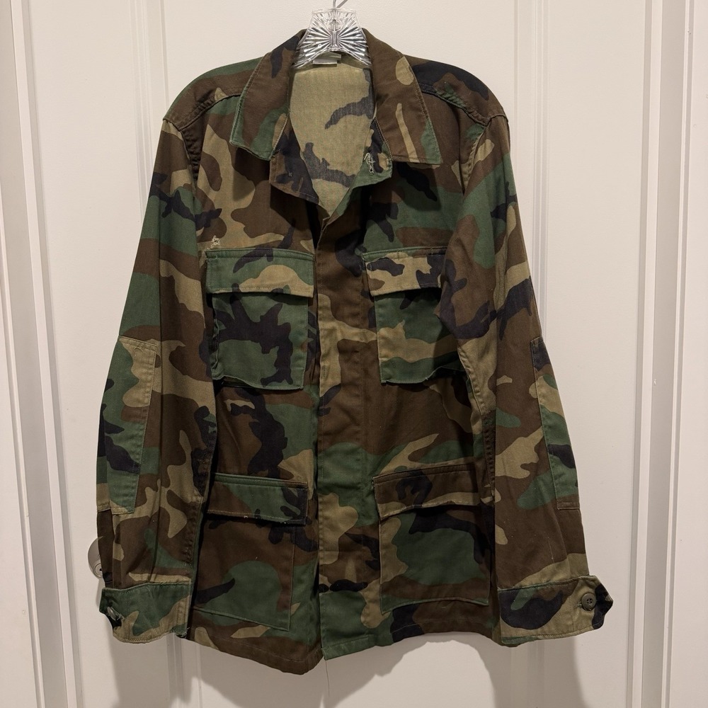 U S Army Camo Airborne Jacket.‎ Mens Medium/long